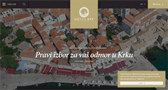 Desktop Screenshot of hotelikrk.hr